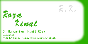roza kinal business card